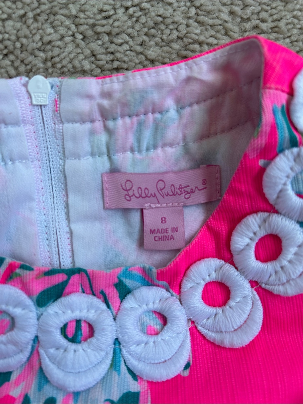 Lilly Pulitzer Dragonfruit Toucan Shift Dress, EUC, 8 - Picture 3 of 3